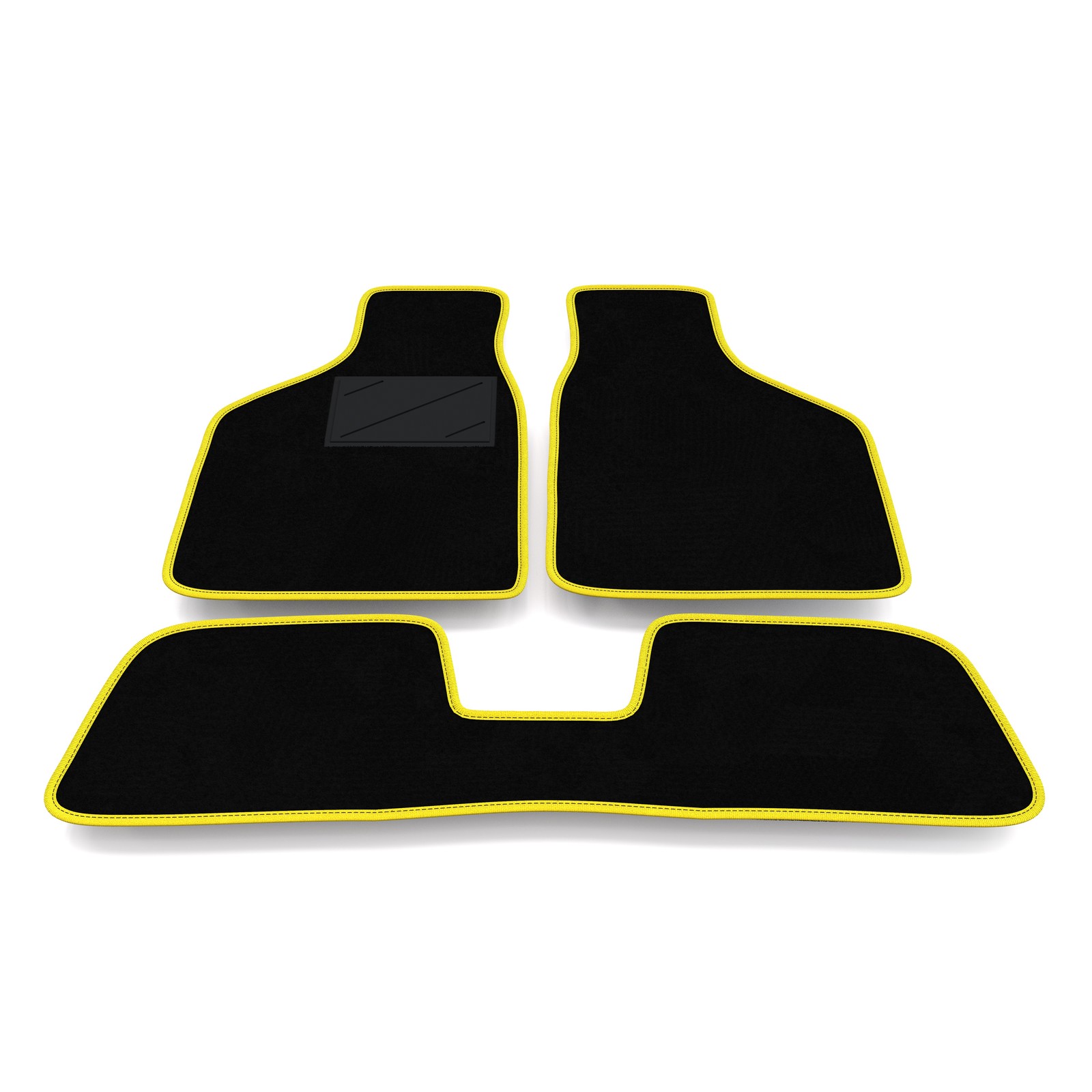 Tapis de sol arrière Autobianchi Y10 voiture moquette protection noire unie