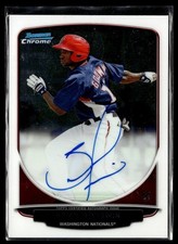 2013 BOWMAN CHROME AUTO BRIAN GOODWIN NATIONALS