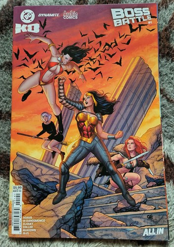 DC KO BOSS BATTLE # 1 NM 2026 WONDER WOMAN VS VAMPIRELLA VARIANT ! HOMELANDER !
