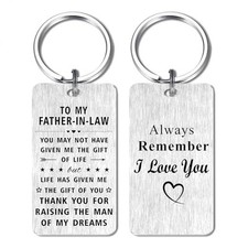 Father In Law Fathers Day Key Chain Gifts from Father in Law from Son in Law
