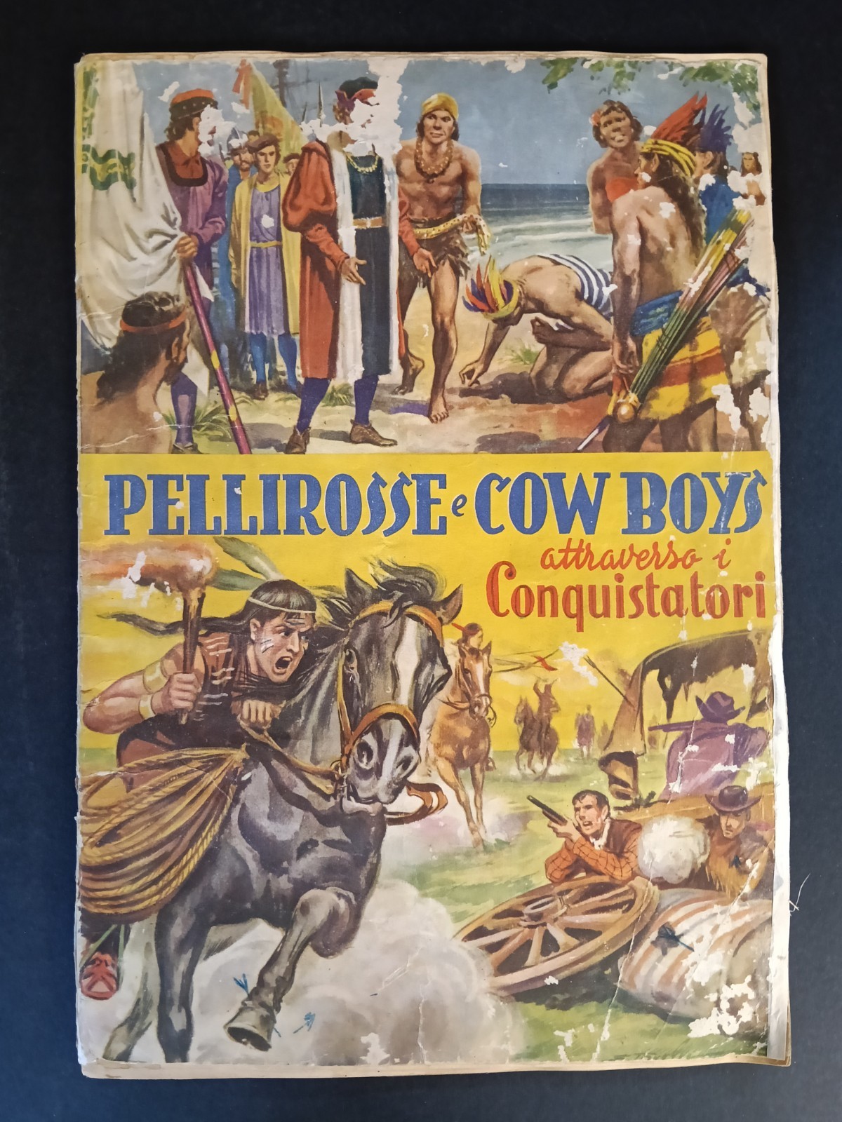 ALBUM FIGURINE PELLEROSSE E COW BOYS LAMPO CON 56 FIGURINE (cod.l32)