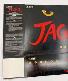 UNFOLDED Brand New Atari Jaguar & CD Console Box Only Shipped Quickly & Securely