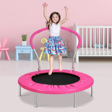 36-Inch Kids Trampoline with Handle - Indoor/Outdoor Mini Fitness Rebounder