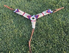 Lightly Used Showman Red White Blue Woven Rop...