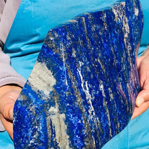 11.33LB Large Natural Lapis lazuli specimen Quartz Crystal Healing Sample 2687 - Afbeelding 7 van 19