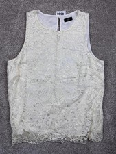 F&F Cream Lace Sleeveless Top