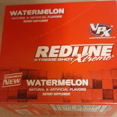 VPX Redline Xtreme Shot Watermelon Energy Drink 6 Bottles 3 fl oz Each