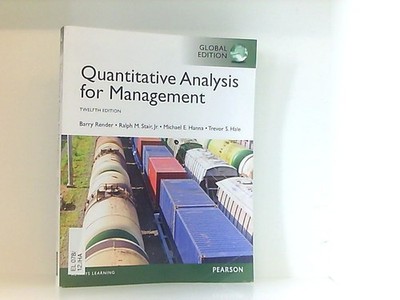 Quantitative Analysis for Management, Global Edition Render, Barry, Ralph M. Sta