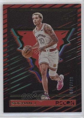 2023-24 Panini Recon Holo Red 12/199 Jeremy Sochan #192 1cc0