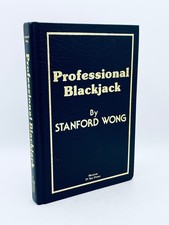 Professional Blackjack - Stanford Wong 1981 William Morrow & Co 1st Morrow Ed HC