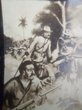 c1900 Cigar Photo Card Theodore Roosevelt - on San Juan Hill,President FREE SHIP