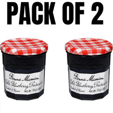 Bonne Maman Wild Blueberry Preserves 13 oz Jars Jam  Jelly Spread Pack of 2 