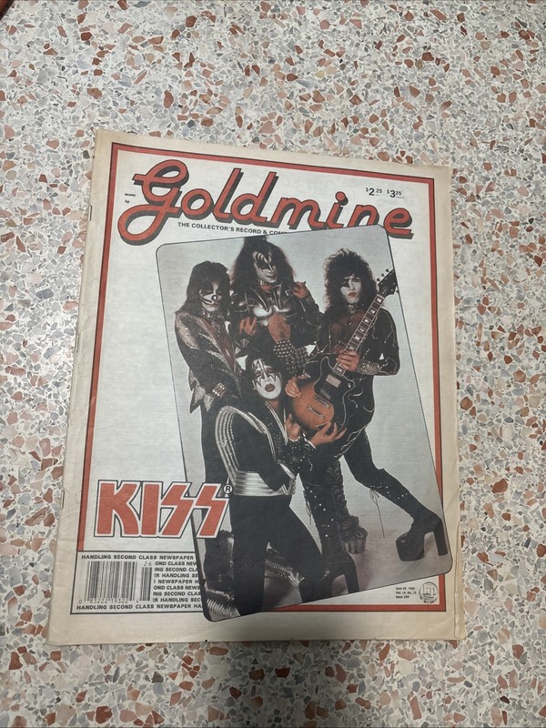 KISS Vintage Magazine GOLDMINE #259 1990 17pg Article History Vinyl Memorabilia