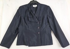 Le Suit Woman Size 14 Midniht Fully Lined Blazer Jacket Office To Evening Wear.