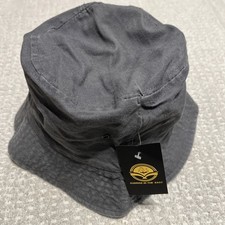 Bucket Hat Cap Gray Cotton Fishing Boonie Brim visor Sun Safari Summer Camping