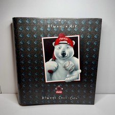 Coca Cola Polar Bear Always A Hit - Curve Back 3 Ring Binder - Vintage 1997
