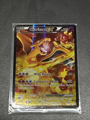 Pokémon TCG Charizard EX XY121 Black Star Promo Full Art Holo Card 2016 MP