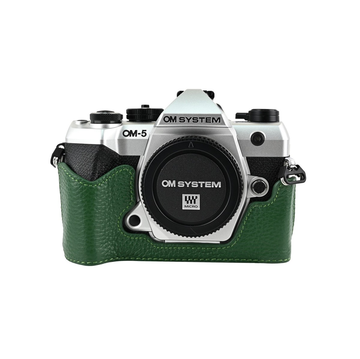 Genuine Real Leather Half case for OM System OM-5 Mark II OM52