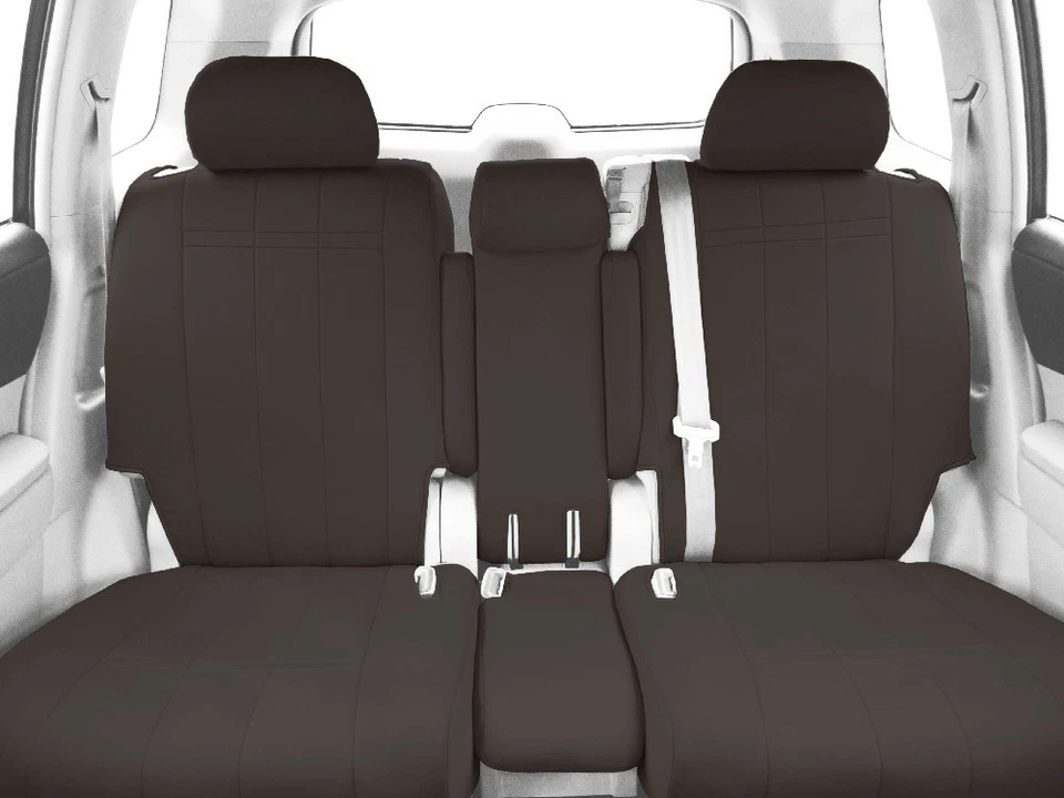 Fundas de asiento de coche CalTrend para Ford F-350 Super Duty 2021-2025 carbón Foto 2 de 4