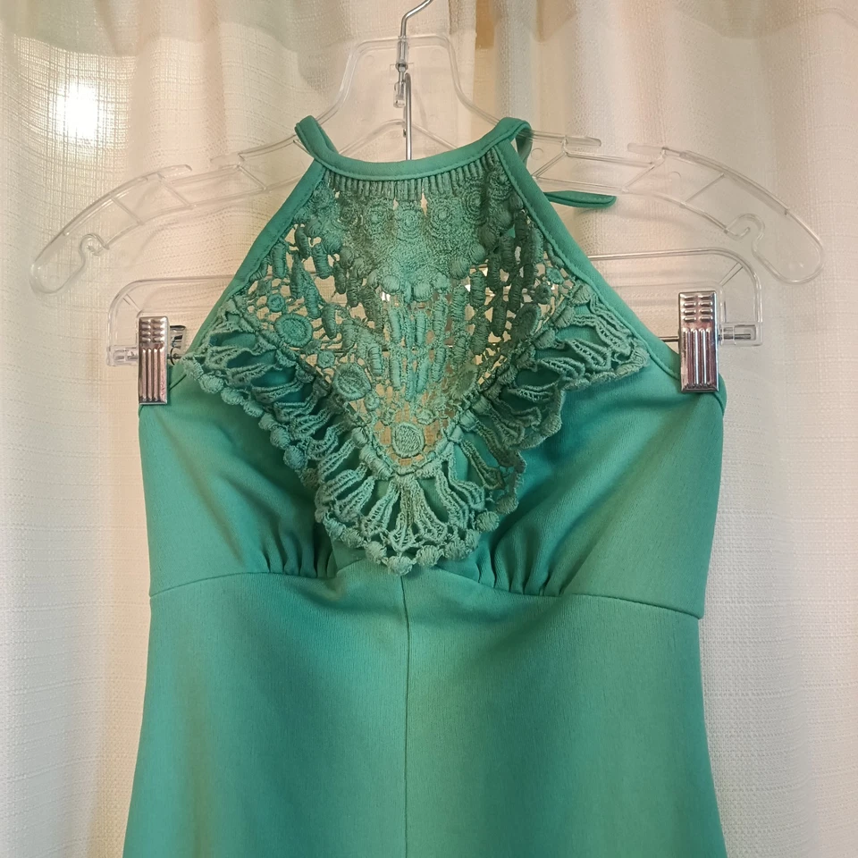 Mono De Colección Años 70 JC Penney Talla 5 Como Nuevo Verde Campana Parte Inferior DEFECTUOSO Foto 2 de 4