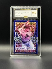 2021 Panini Chronicles - Overdrive Aaron Judge #18 Blue Velocity Prizm