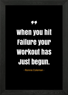Ronnie Coleman Zitate gerahmtes Wandbild Poster Leinwanddruck Bild