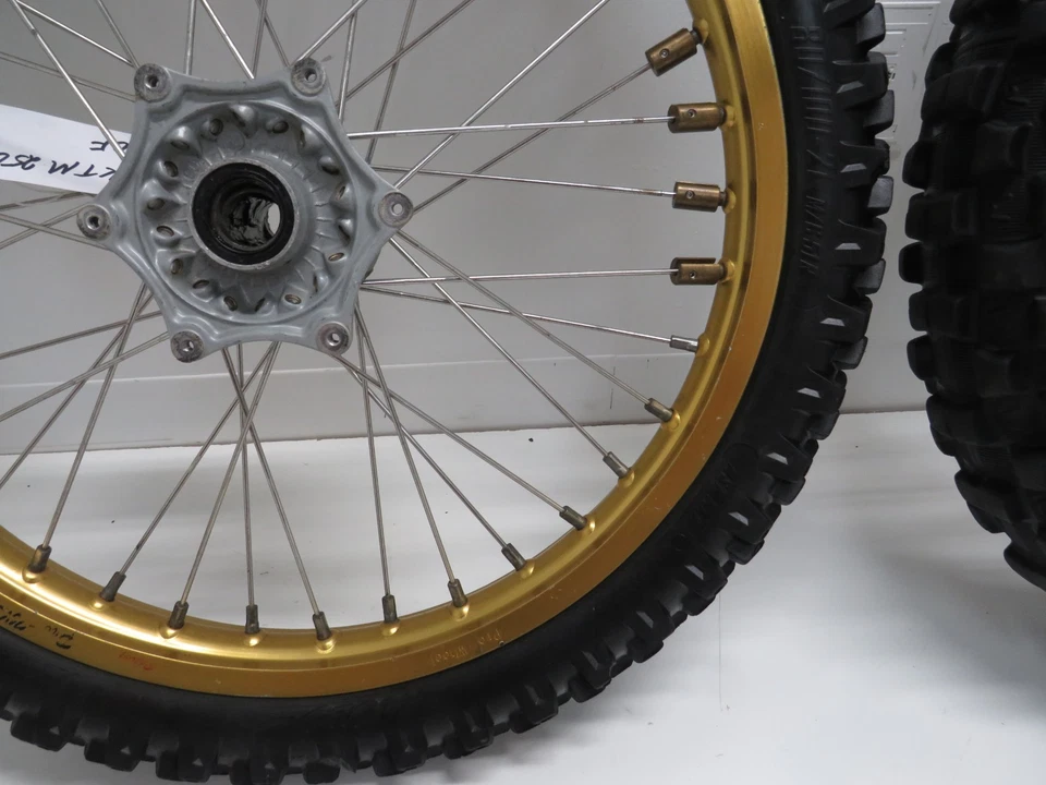 06 07 08 KTM 250 300 450 PRO CONJUNTO DE RODAS RODA DIANTEIRA RODA TRASEIRA E PNEUS - Imagem 4 de 4