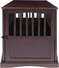 Casual Home Wooden Pet Crate End Table Medium Espresso 27.5"L x 20.0"W x 24"H