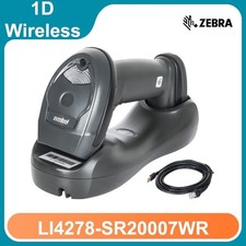 Zebra Symbol LI4278-SR20007WR USB Wireless 1D Barcode Scanner w/ Cable Cradle