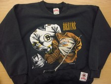 Vintage 90's Nutmeg NHL Boston Bruins Hockey Crew Sweatshirt Mens L Made In USA
