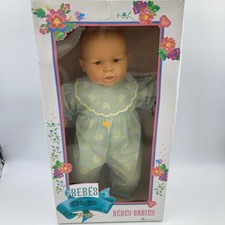 Famosa Bebes Godin 50cm soft body baby doll 1997 boxed B�b� doll 