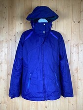 Columbia Omni Tech Interchange Ski Jacket Rain Fleece Waterproof Indigo Womens M