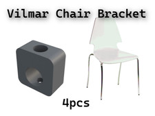 Ikea Vilmar chair Replacement bracket / Spare, 3D printed, White, Black