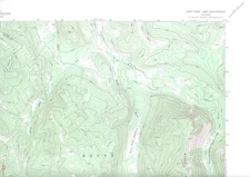 West Fork Lake, Colorado 1962 Vintage USGS Topo Map 7.5 Quadrangle Topographic