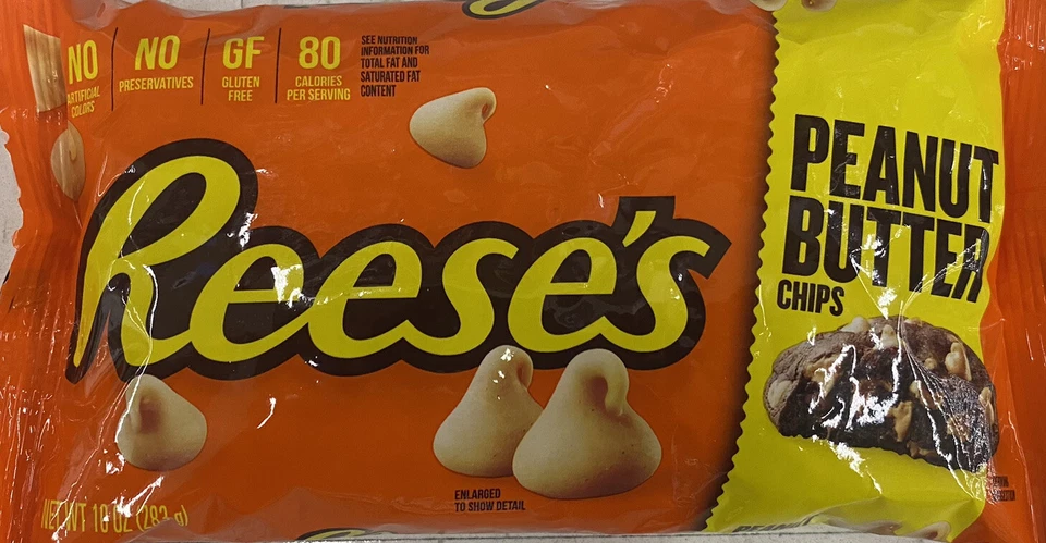 5x Reese's Peanut Butter Baking Chips 10 oz Bag FREE SHIPPING NEW - 5 PACK - Image 2 of 3