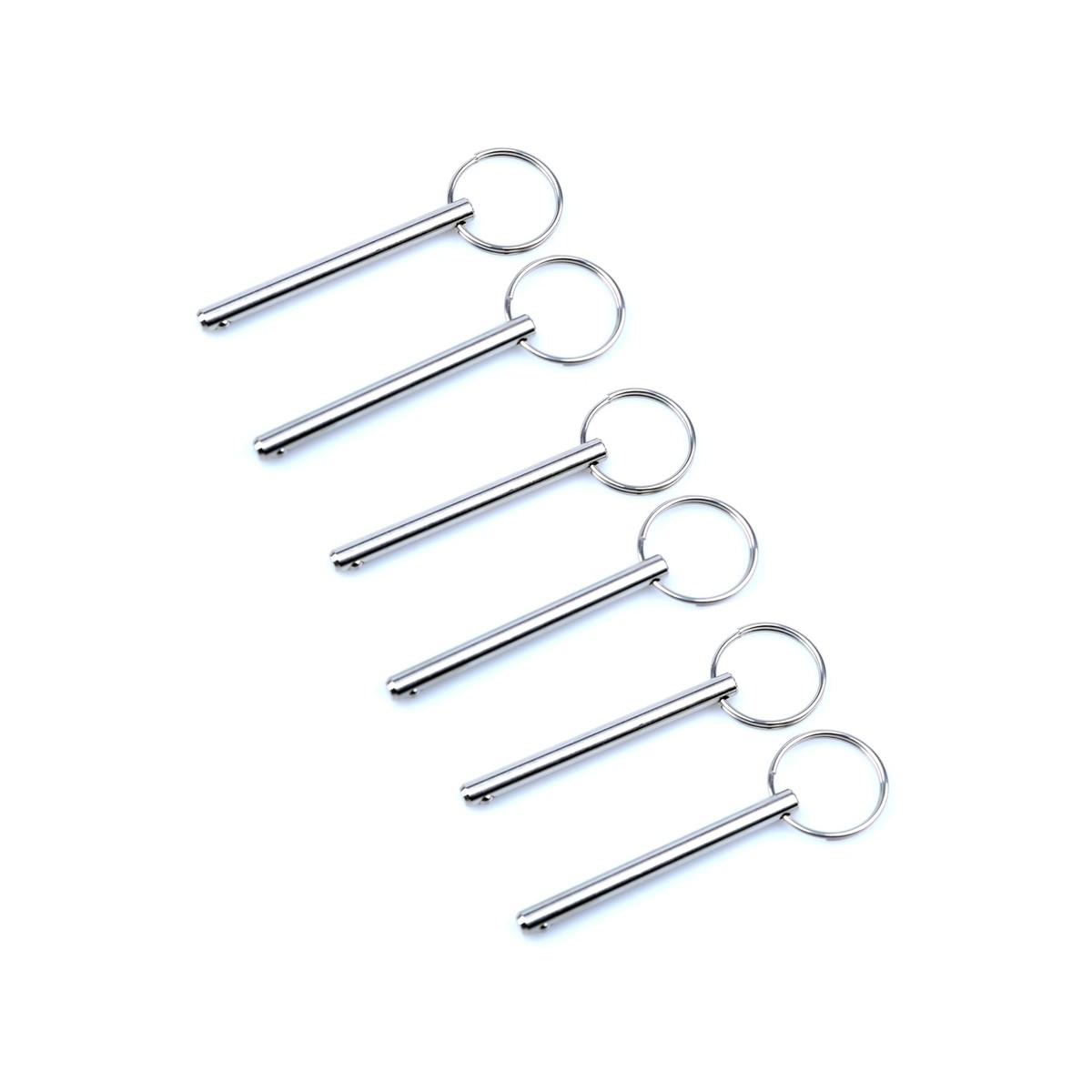 15PCS 316 Stainless Steel Quick Release Pins - 6.3mm (1/4") X 38mm, For Boat Bimini Tops & Hardware