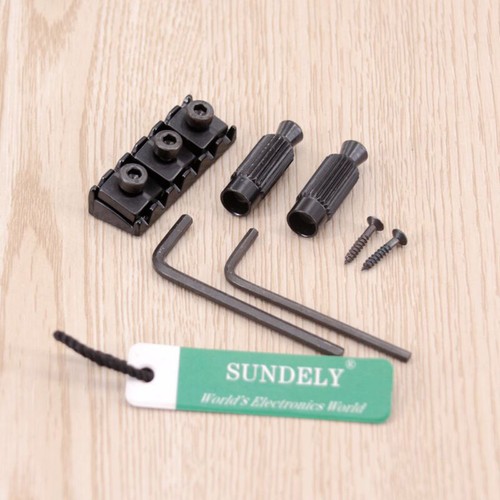 Floyd Rose Lic Tremolo Guitar Bridge Bla Double Locking System Set - Picture 7 of 8