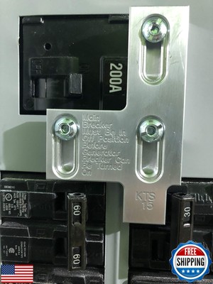 Generator Interlock Kit Compatible with Siemens 200 Amp Panel or Murray 200 A