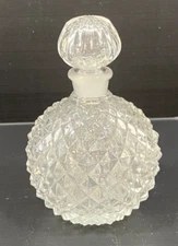 Colony Crystal Gems Perfume Bottle Lead Crystal In Original Box 4" NIB