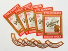 1970s Soviet Russia Russian STOLICHNAYA VODKA Original Soviet era Label set 5+5