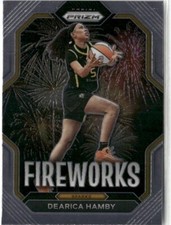 2023-24 Panini Prizm WNBA Fireworks Dearica Hamby Los Angeles Sparks #89 Insert