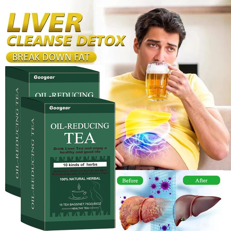 Oil-Reducing Tea-10 Herbal with Excellent Formula, Oil Cleansing Tea for Liver