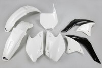 Set Plastics Motorradverkleidungen Kawasaki Kxf 250 2007 Ufo Plast Weiß