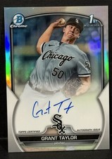 2023 Bowman Chrome Draft 1st Bowman Grant Taylor On-Card Auto Refractor /499