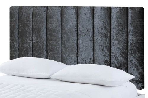BED HEADBOARD PORTLAND CRUSHED VELVET | SINGLE | DOUBLE | KINGSIZE | - Picture 8 of 14