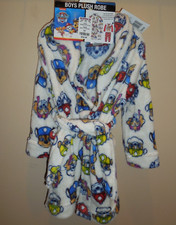 Paw Patrol Marshall Chase Soft Plush Robe With Belt Bathrobe 2T Boys Girls New