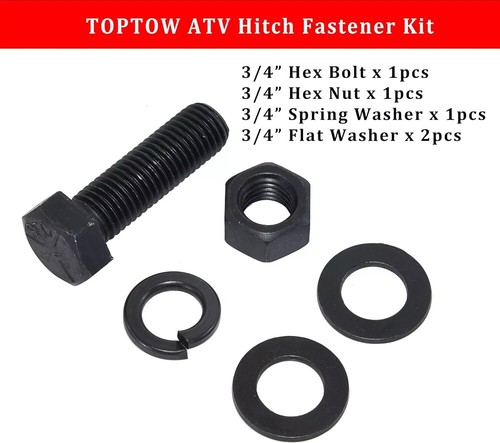 64008 ATV/UTV 3 Way Hitch Adapter 2 Inch Ball Bolt-On ATV Hitch Attachments New - Picture 2 of 6