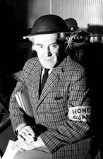 Actor John Le Mesurier seen here EMI recording studios to record M- Old Photo