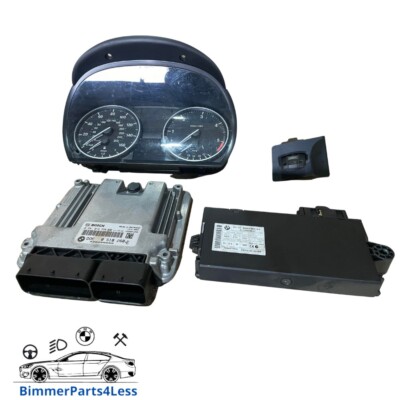 BMW 3ER E90 E91 LCI 318D N47D20C MOTORSTEUERGERÄT KIT MIT SCHLÜSSEL 8518268 '08-12