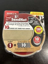 Diablo 5” SandNet Sanding Disc 150 Grit Very Fine premium aluminum oxide grain